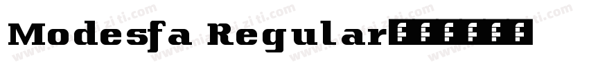 Modesfa Regular字体转换